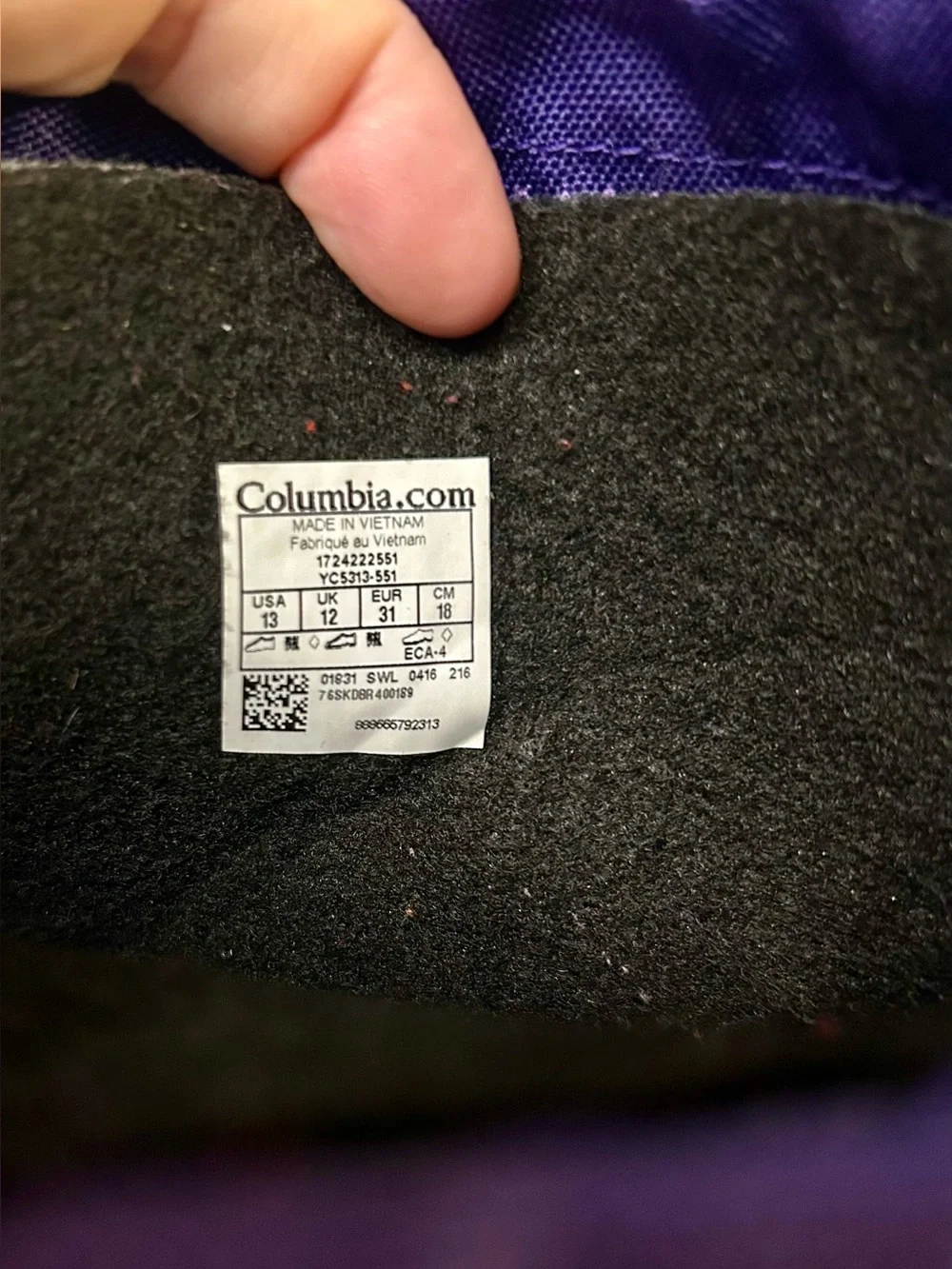 Columbia Powderbug Plus II Snow Boots Sz. 13 Toddler